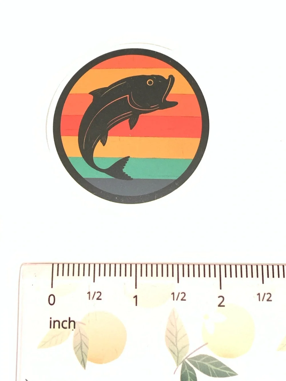 Multicolor Fish Vinyl Sticker